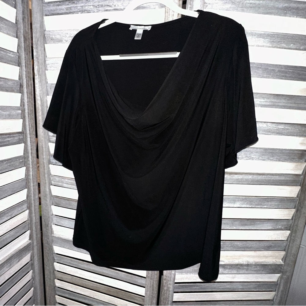 Dressbarn Flutter Sleeve Top 2X